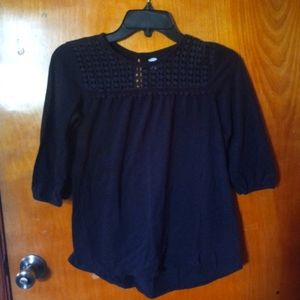 Black Half-Sleeve Shirt